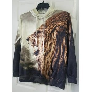 Unisex Lion hoodie, never used